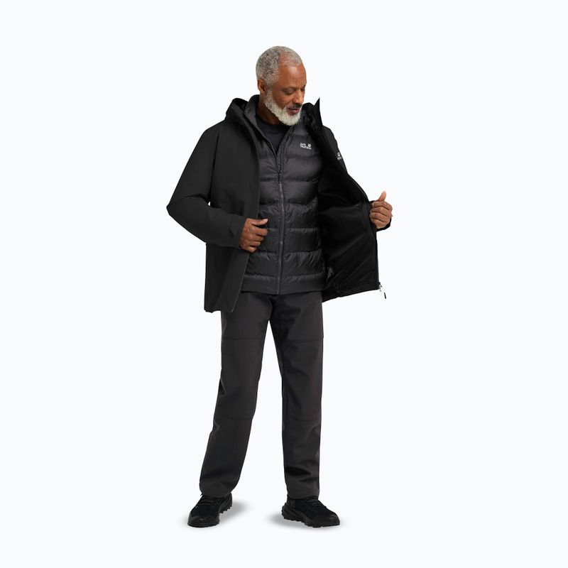 Pánska bunda 3v1 Jack Wolfskin Icecape 3In1 Down Rds black 2
