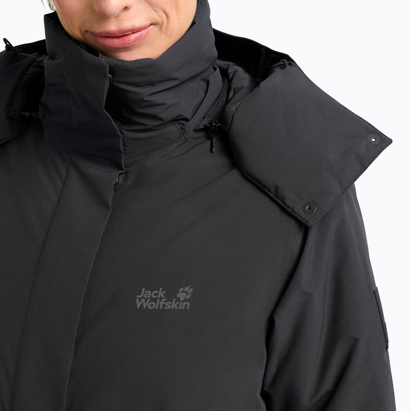 Dámsky zateplený kabát Jack Wolfskin Frost Haven Coat čierny 4
