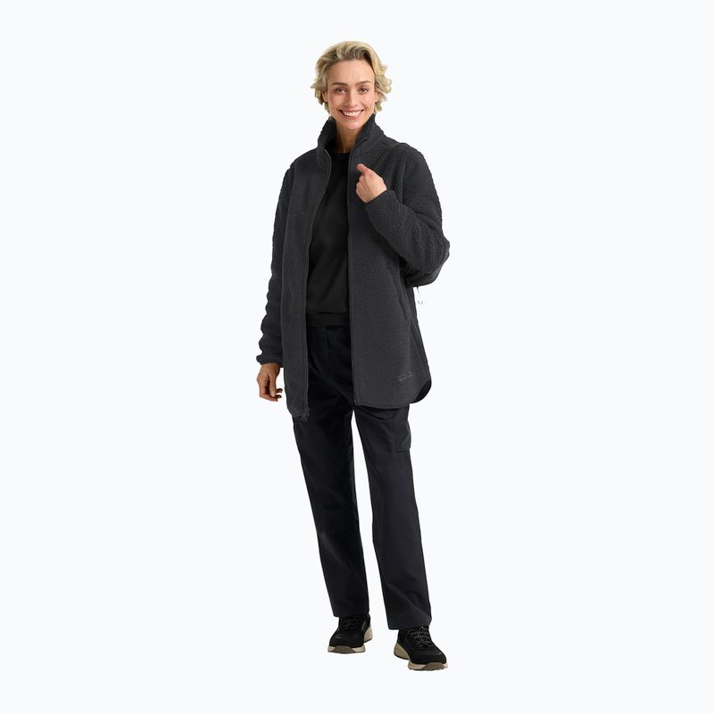 Dámska trekingová mikina Jack Wolfskin High Curl Coat black 2