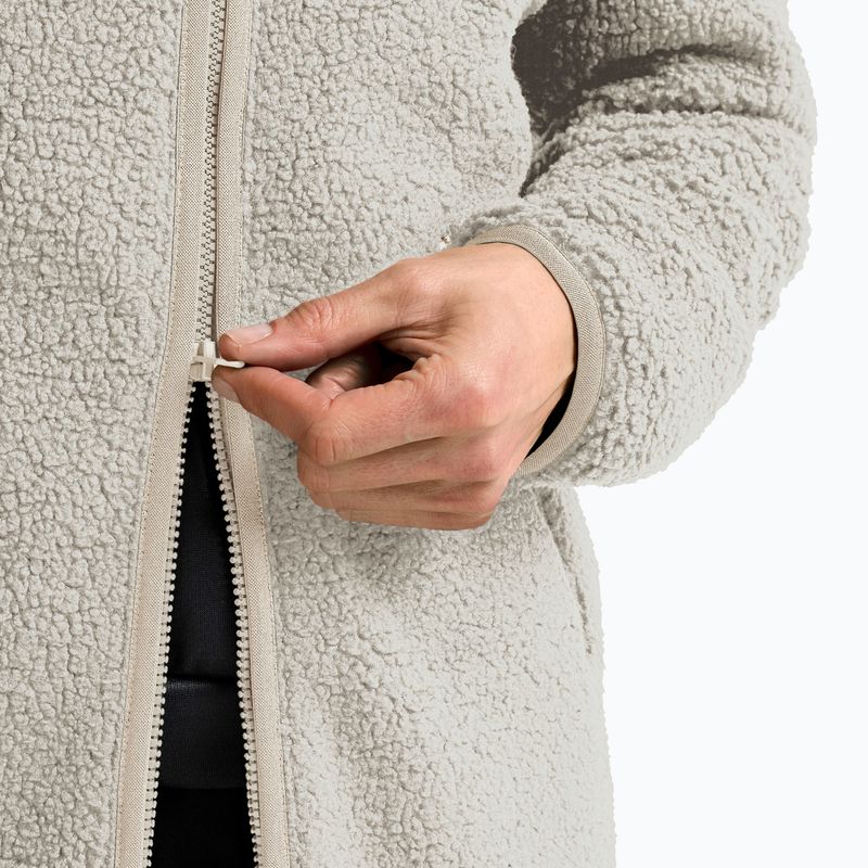 Dámska trekingová mikina Jack Wolfskin High Curl Coat pale sand 5