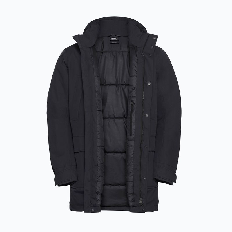 Pánska bunda do dažďa Jack Wolfskin Canyon Shield Parka black 9