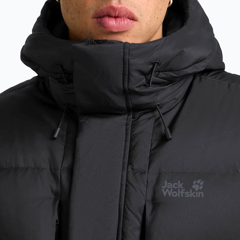 Pánska páperová bunda Jack Wolfskin Icy Hill Coat black 4