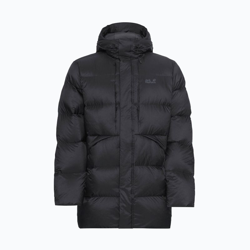 Pánska páperová bunda Jack Wolfskin Icy Hill Coat black 7