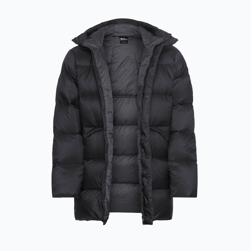 Pánska páperová bunda Jack Wolfskin Icy Hill Coat black 9