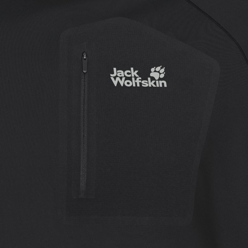 Pánske tričko longsleeve Jack Wolfskin Prelight Trail Crew black 7