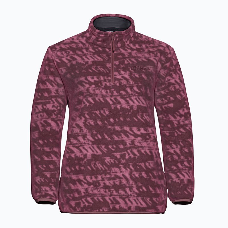 Dámska trekingová mikina Jack Wolfskin Big Sky Half Zip raisin 7
