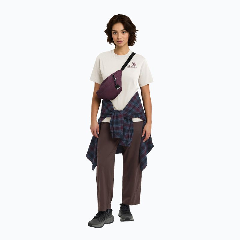 Dámske tričko Jack Wolfskin Cadena tent cotton white 2