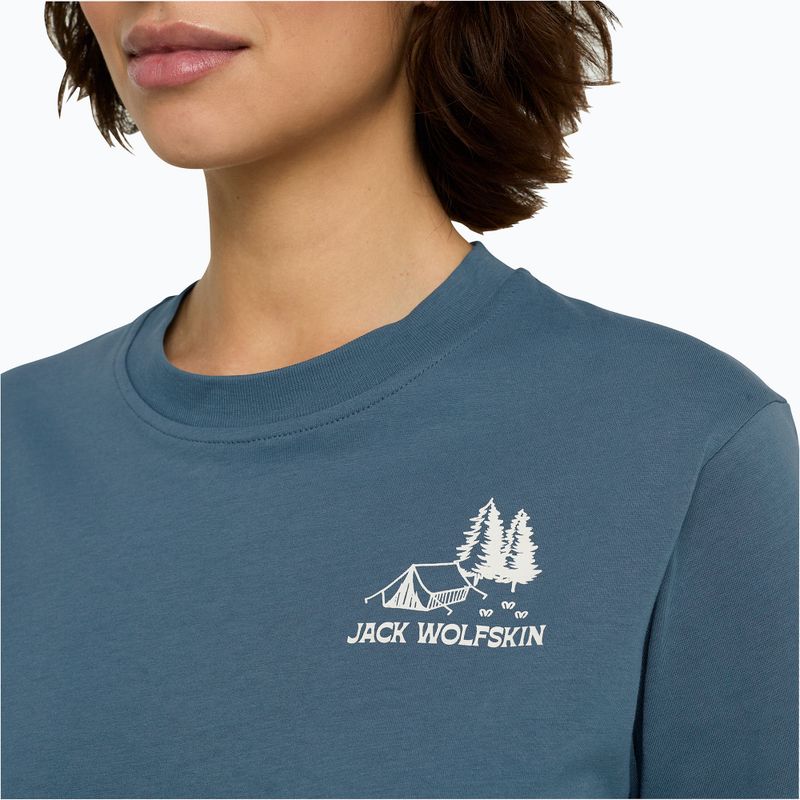Dámske tričko Jack Wolfskin Cadena tent aluminium blue 4