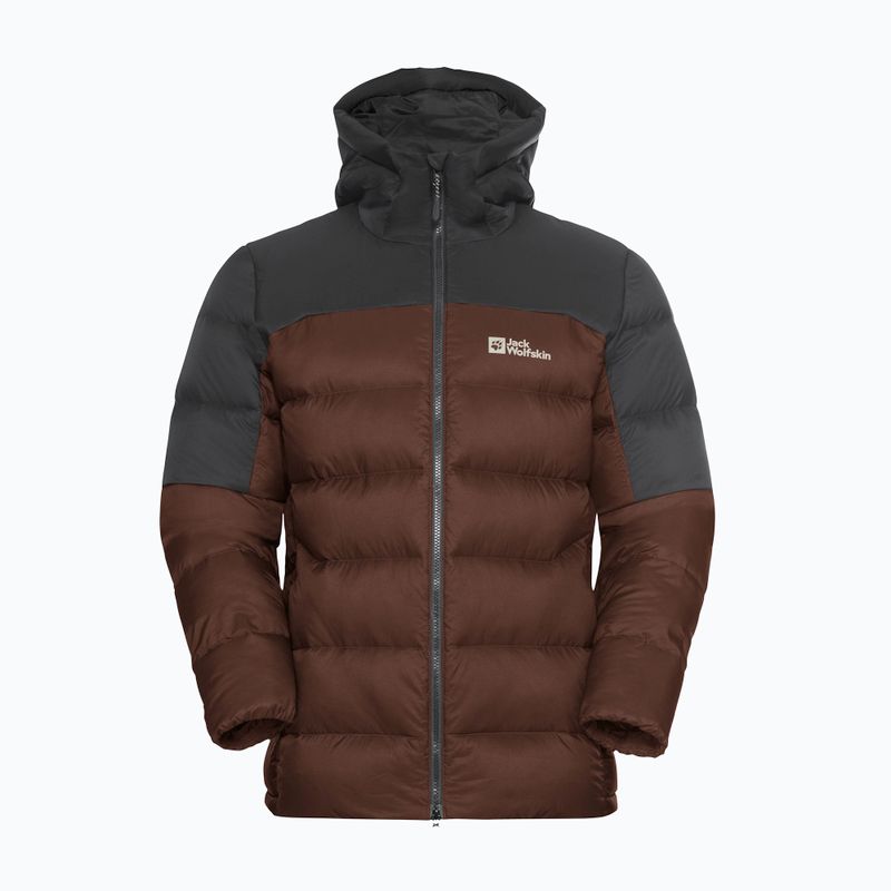 Pánska páperová bunda Jack Wolfskin Nebelhorn Down Hoody hot chocolate 7