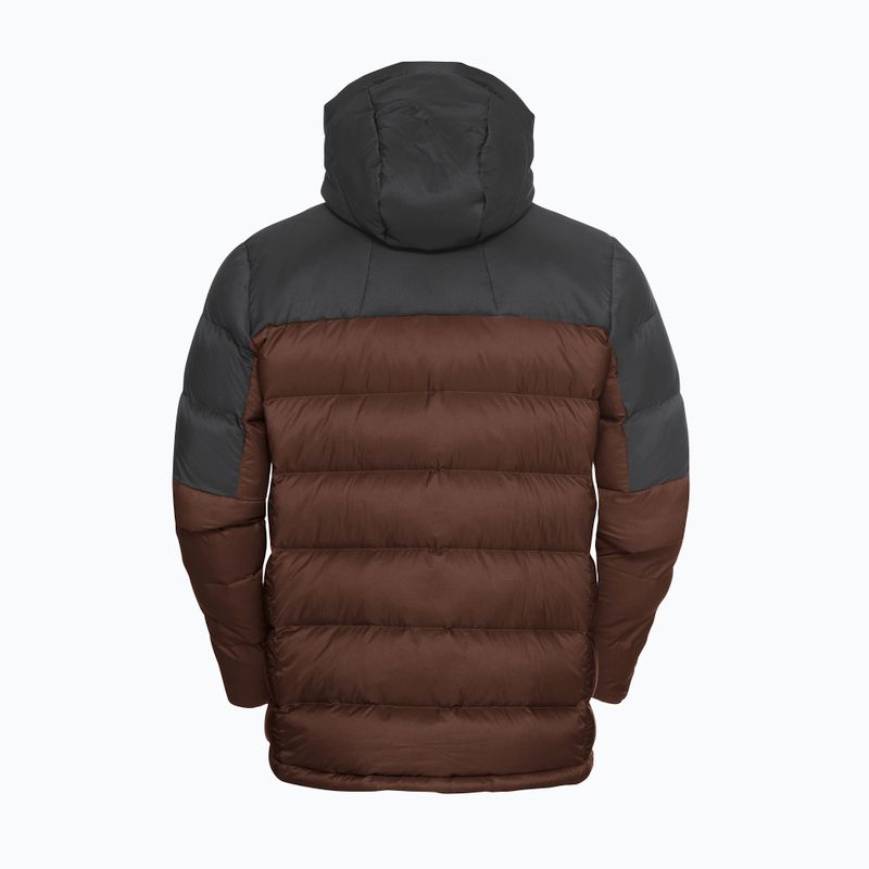 Pánska páperová bunda Jack Wolfskin Nebelhorn Down Hoody hot chocolate 8