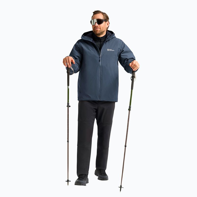 Pánska páperová bunda Jack Wolfskin Wisper Ins midnight sky/dark navy 2