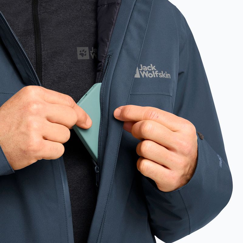 Pánska páperová bunda Jack Wolfskin Wisper Ins midnight sky/dark navy 4