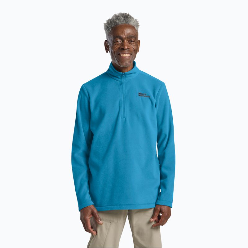 Pánska trekingová mikina Jack Wolfskin Taunus Hz Aurora Blue