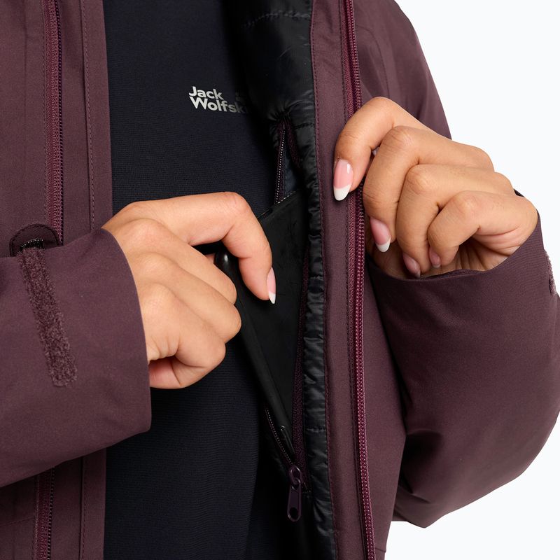 Dámska bunda do dažďa Jack Wolfskin Heidelstein Ins amaranth 4