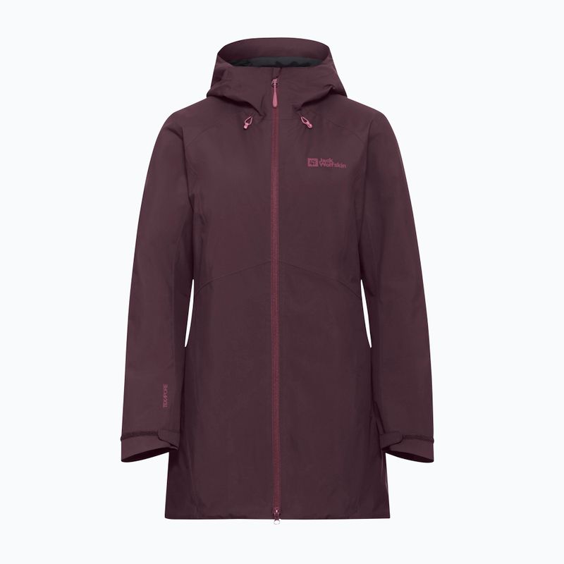 Dámska bunda do dažďa Jack Wolfskin Heidelstein Ins amaranth 7