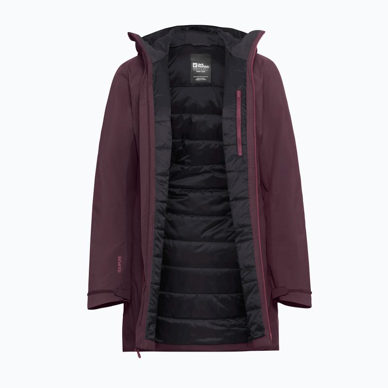 Dámska bunda do dažďa Jack Wolfskin Heidelstein Ins amaranth 9