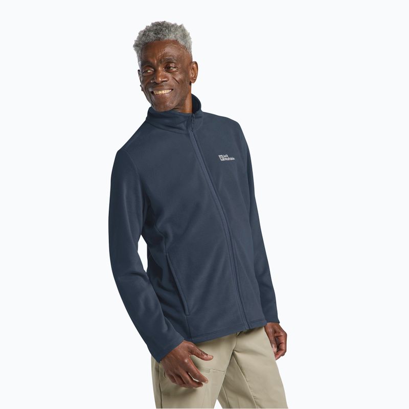 Pánska fleecová mikina Jack Wolfskin Taunus Fz midnight sky