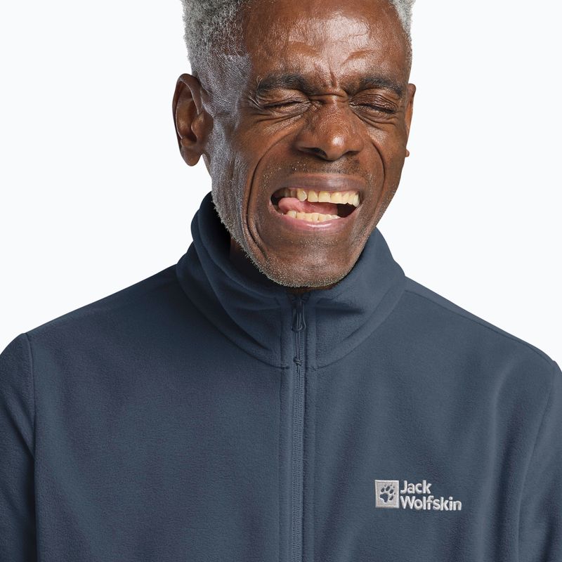 Pánska fleecová mikina Jack Wolfskin Taunus Fz midnight sky 4