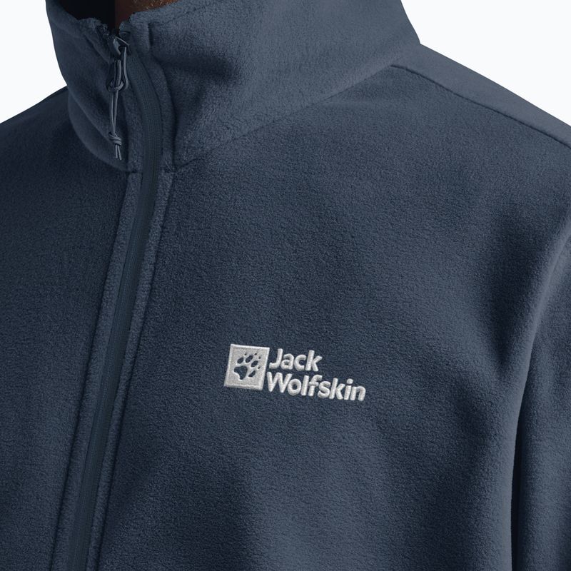 Pánska fleecová mikina Jack Wolfskin Taunus Fz midnight sky 5