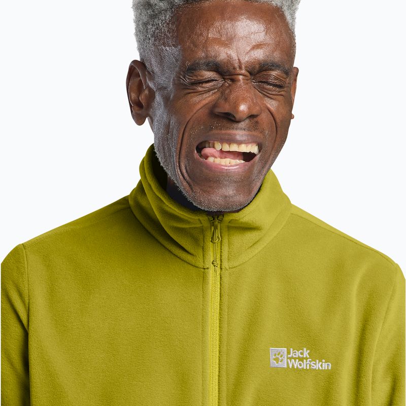 Pánska fleecová bunda Jack Wolfskin Taunus Fz chartreuse 4