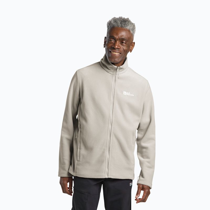 Pánska fleecová bunda Jack Wolfskin Winterstein Fz pale sand