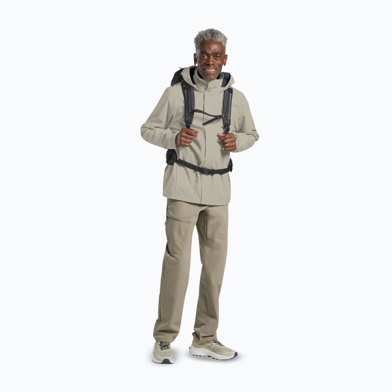 Pánska bunda do dažďa  Jack Wolfskin Trailtime 2L linen 2