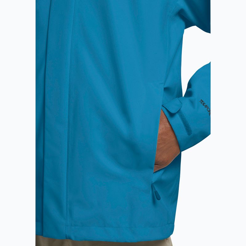 Pánska bunda do dažďa  Jack Wolfskin Trailtime 2L aurora blue 5