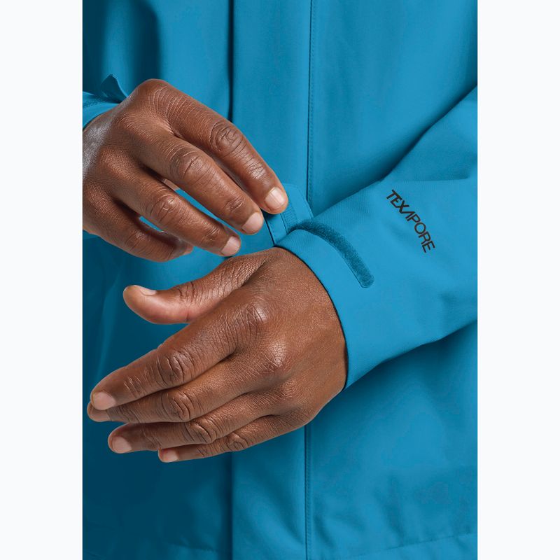 Pánska bunda do dažďa  Jack Wolfskin Trailtime 2L aurora blue 6