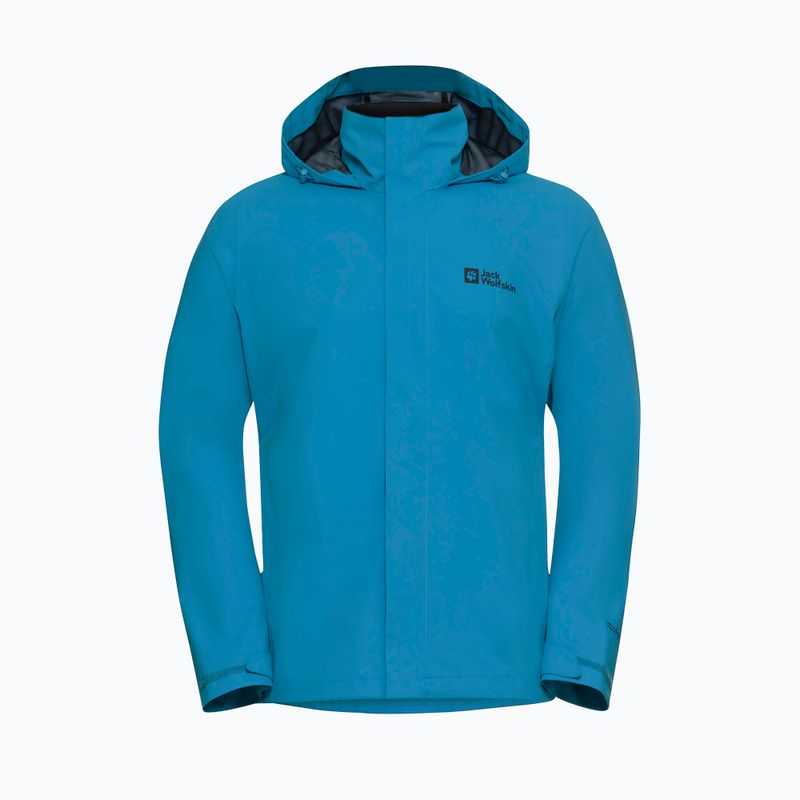 Pánska bunda do dažďa  Jack Wolfskin Trailtime 2L aurora blue 7