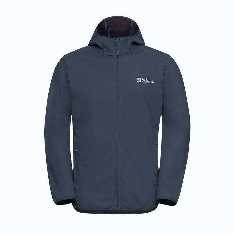 Jack Wolfskin Bornberg Hoody muška softshell jakna midnight sky 6