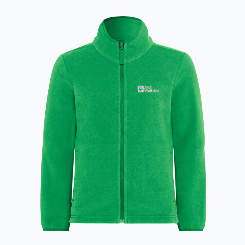 Detská fleecová mikina Jack Wolfskin Taunus mystic green