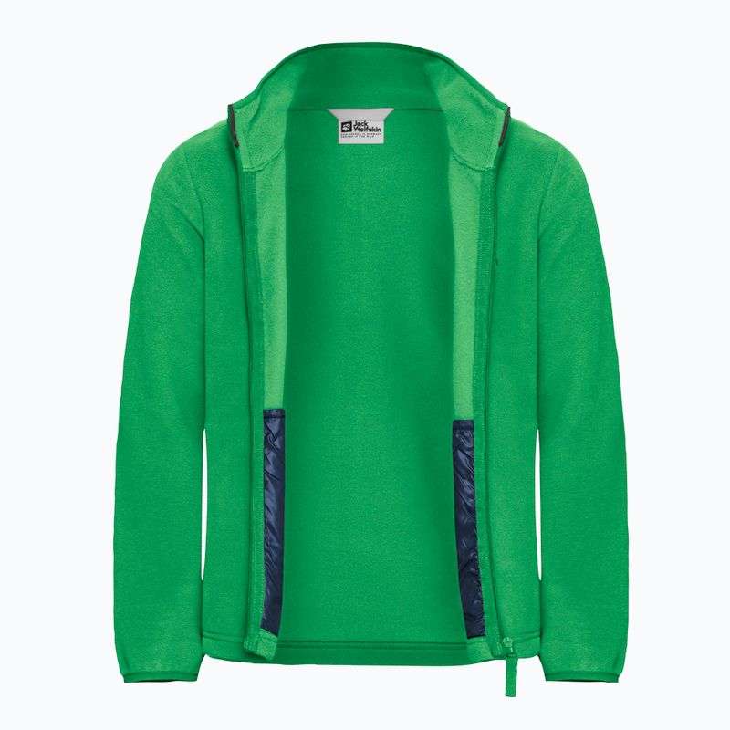Detská fleecová mikina Jack Wolfskin Taunus mystic green 3