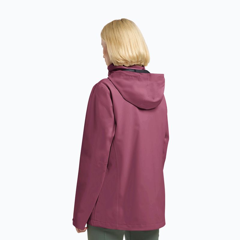 Dámska bunda do dažďa Jack Wolfskin Trailtime 2L raisin 3