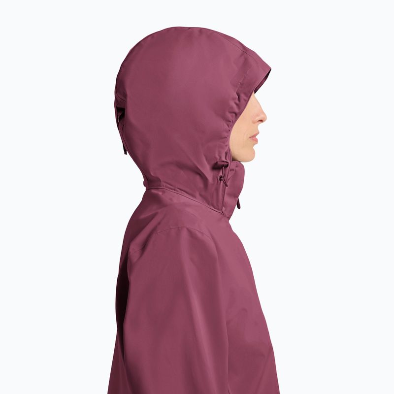 Dámska bunda do dažďa Jack Wolfskin Trailtime 2L raisin 4
