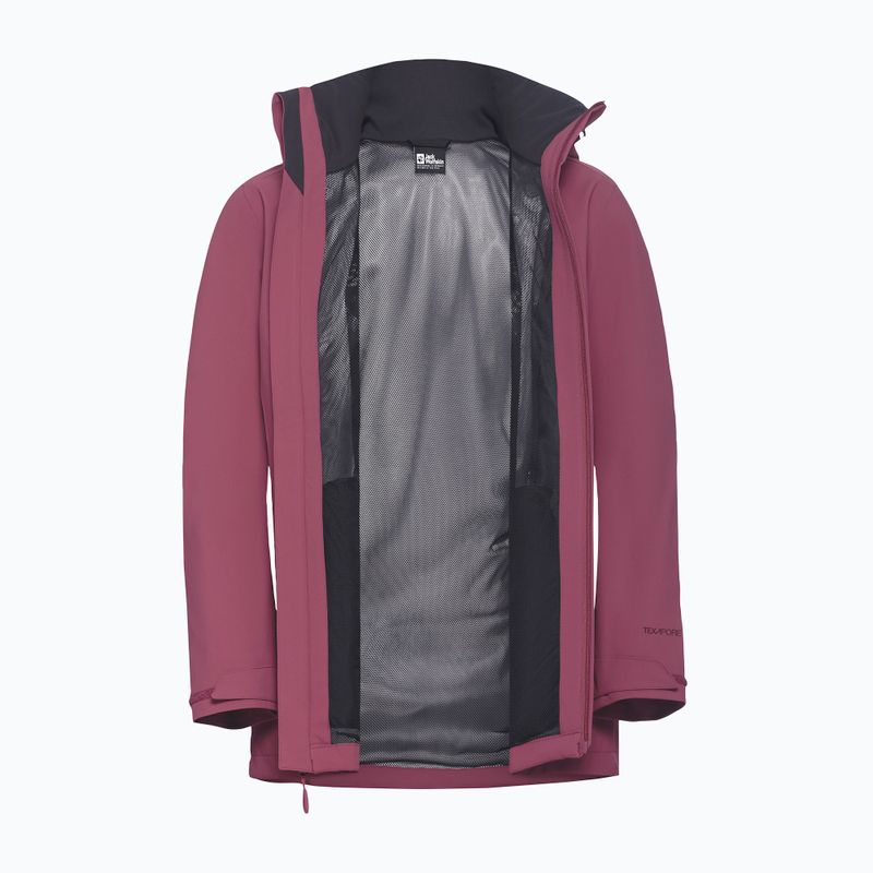 Dámska bunda do dažďa Jack Wolfskin Trailtime 2L raisin 10