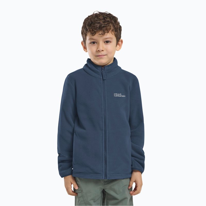 Detská fleecová mikina Jack Wolfskin Taunus midnight sky 7