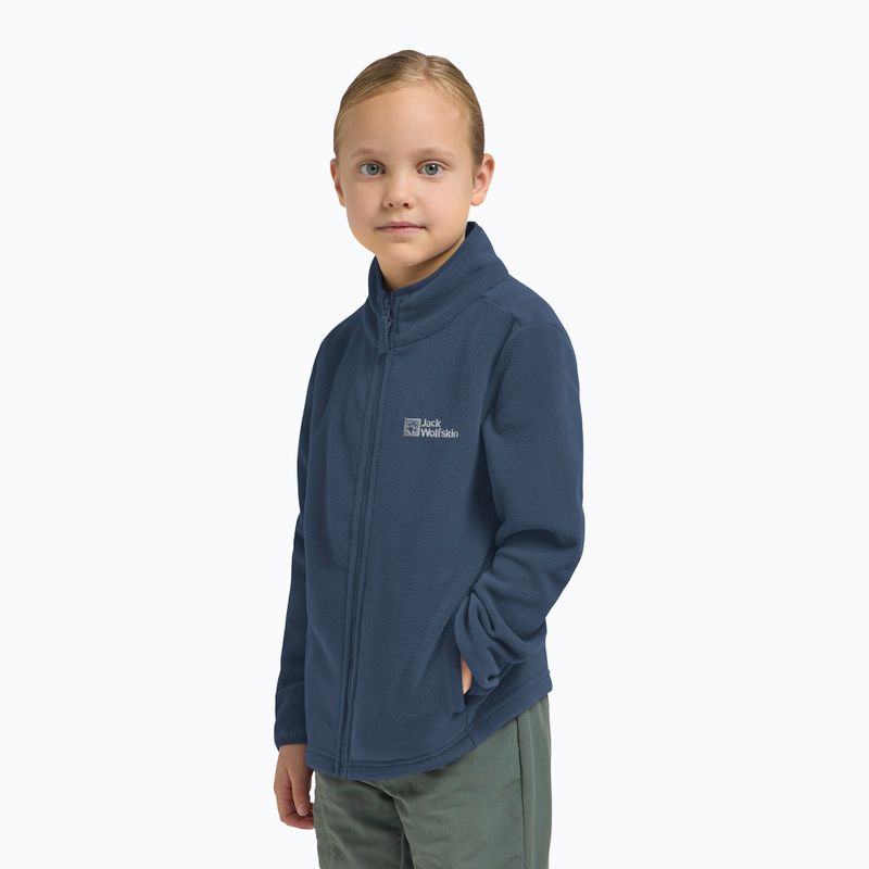 Detská fleecová mikina Jack Wolfskin Taunus midnight sky 9