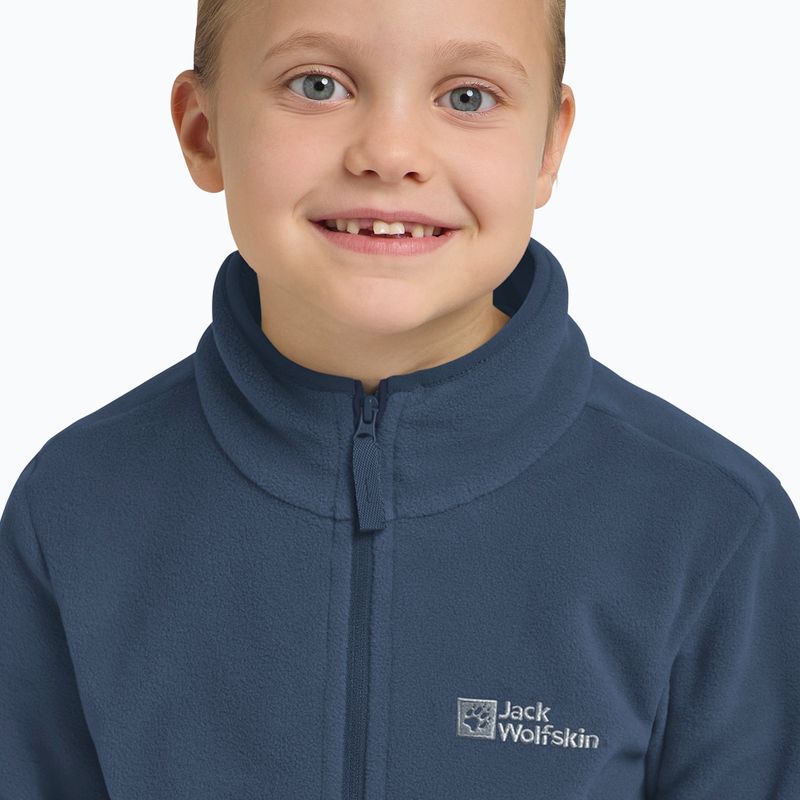 Detská fleecová mikina Jack Wolfskin Taunus midnight sky 11