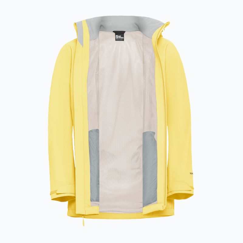 Dámska bunda do dažďa Jack Wolfskin Trailtime 2L lemon ice 10