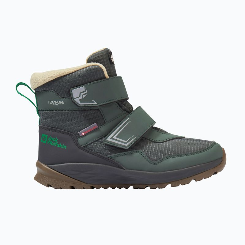 Detské topánky Jack Wolfskin Polar Bear-B Texapore Mid Vc mystic green