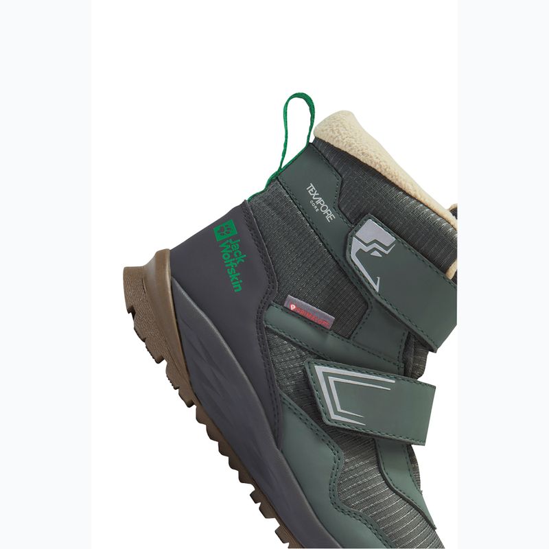 Detské topánky Jack Wolfskin Polar Bear-B Texapore Mid Vc mystic green 8