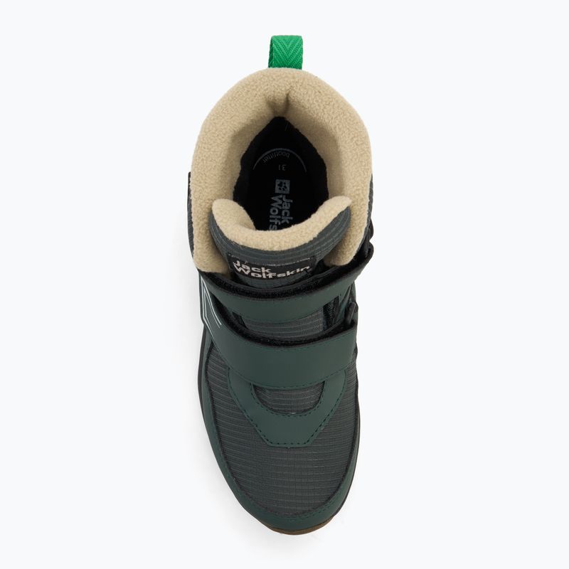 Detské topánky Jack Wolfskin Polar Bear-B Texapore Mid Vc mystic green 5