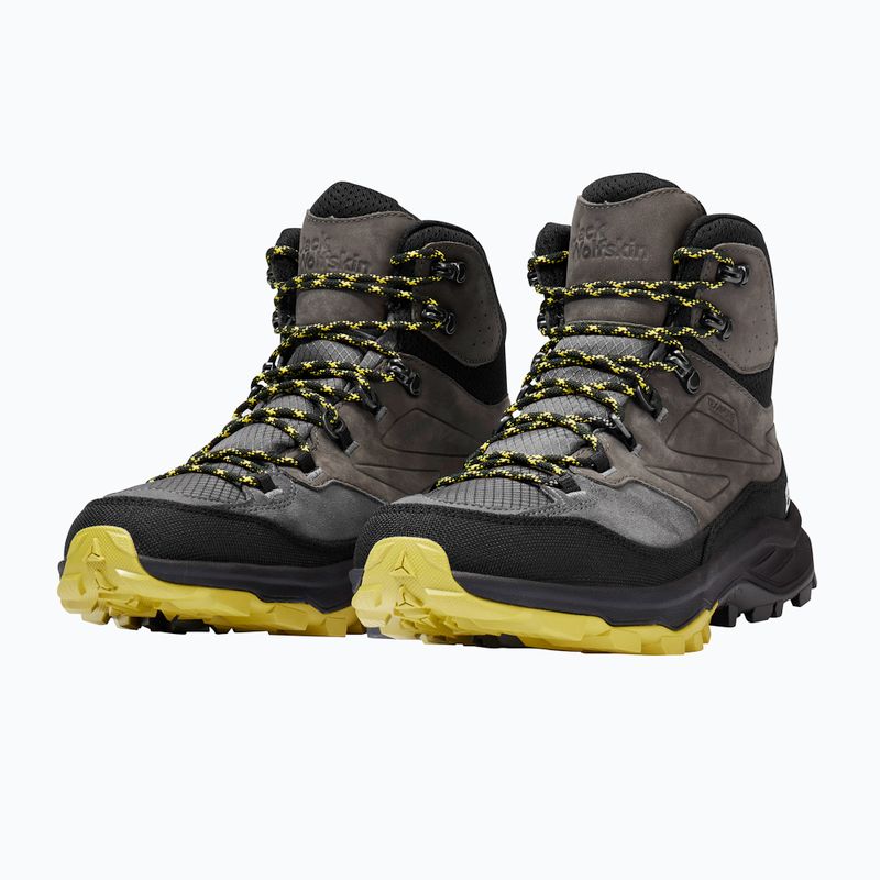 Pánske trekové  topánky Jack Wolfskin Cyrox Texapore Mid slate 10