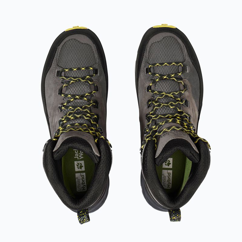 Pánske trekové  topánky Jack Wolfskin Cyrox Texapore Mid slate 12