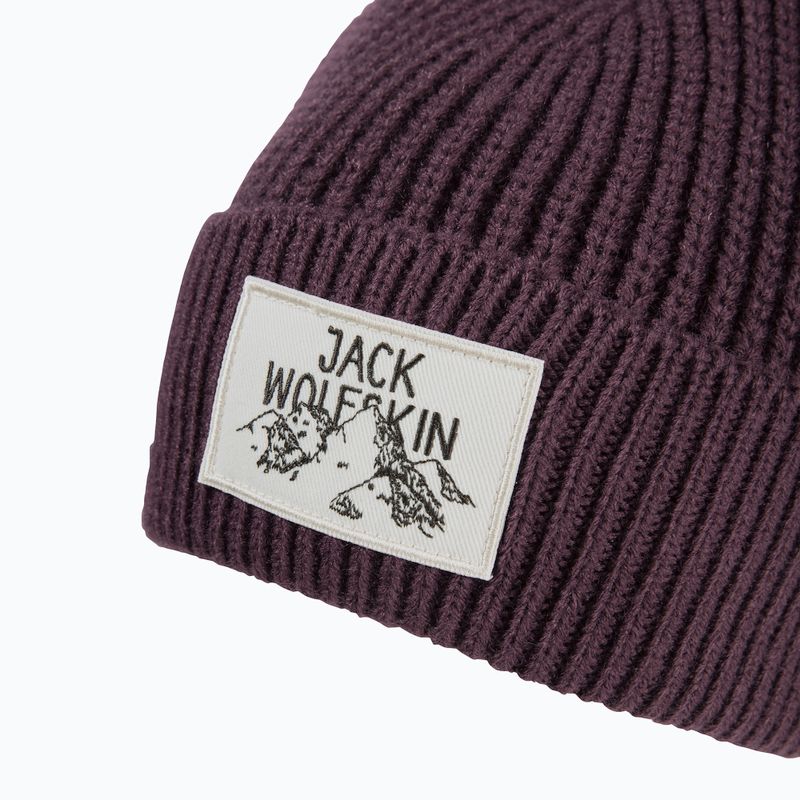Zimná čiapka Jack Wolfskin Badge amaranth 3