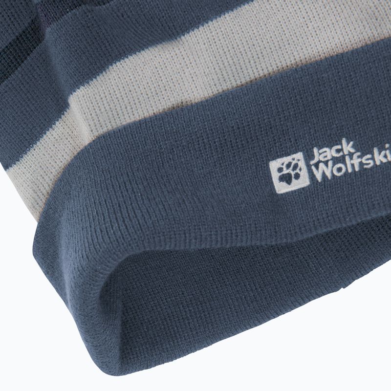 Detská zimná čiapka Jack Wolfskin Stripy Knit midnight sky 6