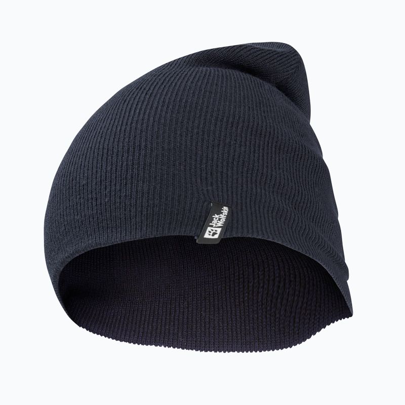 Zimná čiapka Jack Wolfskin Rib dark navy