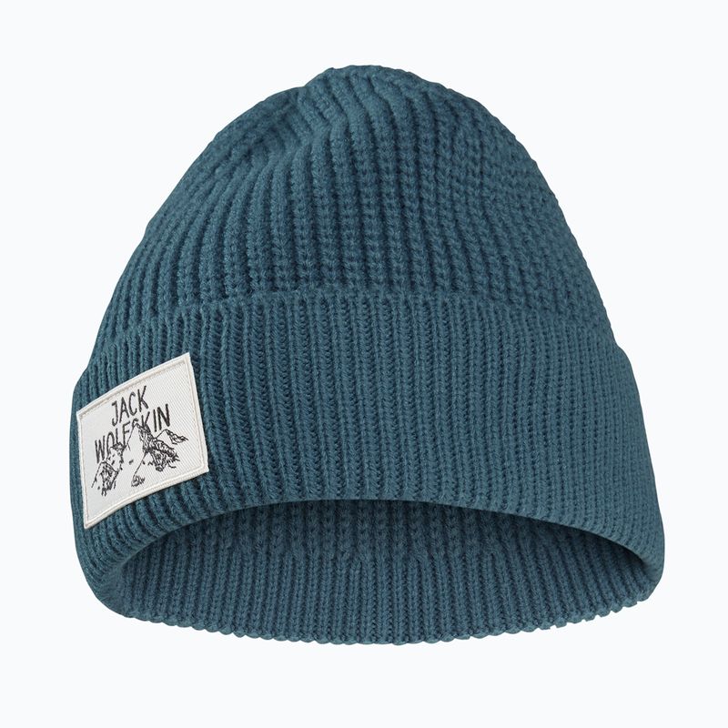 Zimná čiapka Jack Wolfskin Badge aluminium blue