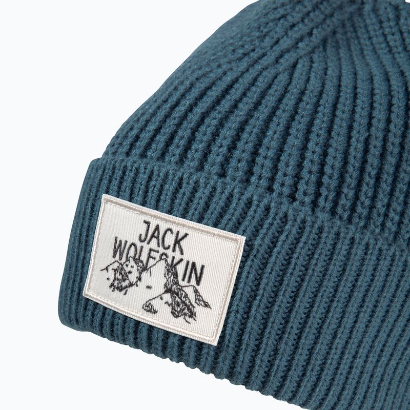 Zimná čiapka Jack Wolfskin Badge aluminium blue 3