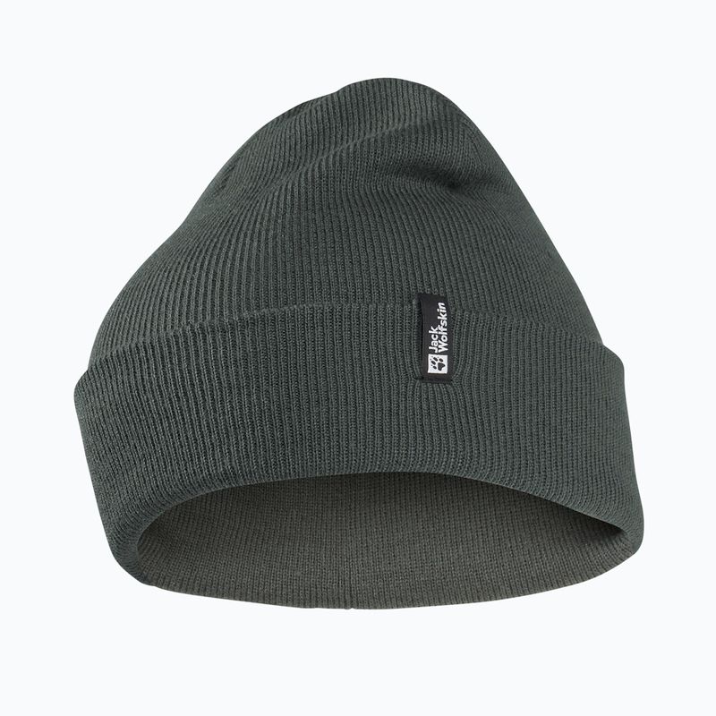 Zimná čiapka Jack Wolfskin Rib slate green